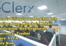 eClerx is Hiring Analysts | Freshers Can Apply